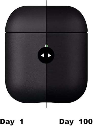 Miniatura 6 de Maogoam Funda de cuero para AirPods, cera de aceite auténtico, funda de cuero Crazy Hors para Airpods de 2ª generación, estilo Indiana-Jones, hecho