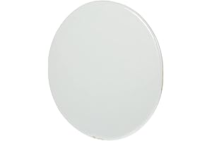 Sewroro Round Serving Platter Round White Ceramic Tiles DIY Painting Ceramic Plate