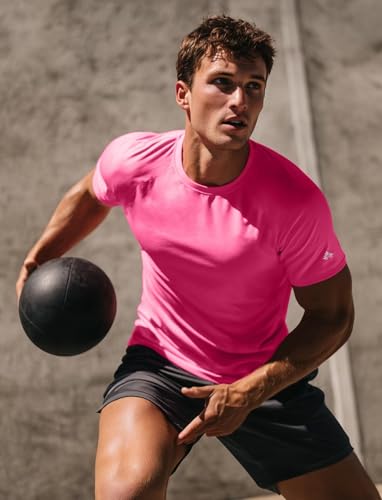 Zengjo Athletic T Shirts for Men,Quick Dry Gym Workout Running Sport Moisture Wicking Short-Sleeve Crewneck Tee 5