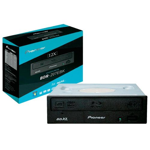 Pioneer BDR-207EBK interner Blu-ray 12x Brenner für Desktop schwarz