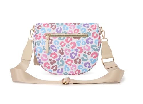 Image of FEIBOON Spacious Nylon Crossbody Bag Bum Bag Handbags Wallets Purses Trendy Shoulder Bag for Women