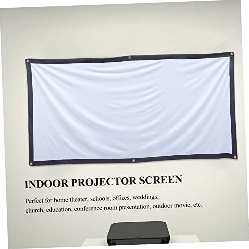Pantalla de proyector antiarrugas HOMSFOU con formato de alta nitidez 4