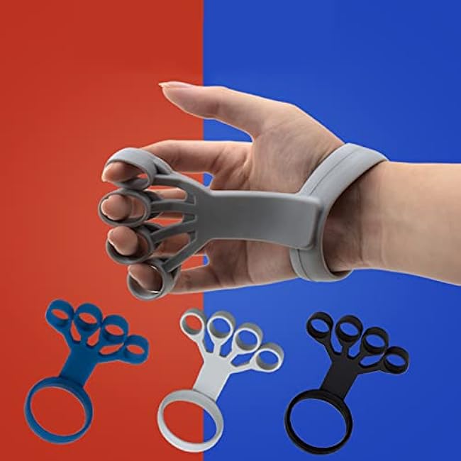 Silicone Finger Stretcher Expander Hand Grip Trainer Hand Exerciser Strengthener Rehabilitation Training Grippers Expander Tool Forearm Exerciser Silicone Finger Stretcher Grippers Strengthener
