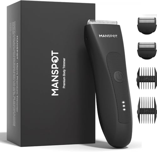 MANSPOT Rasoio Elettrico Corpo Uomo, Depilatore Corpo Uomo Impermeabile IPX7,