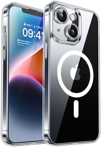 CANSHN für iPhone 14 Hülle mit Kameraschutz, Transparent
