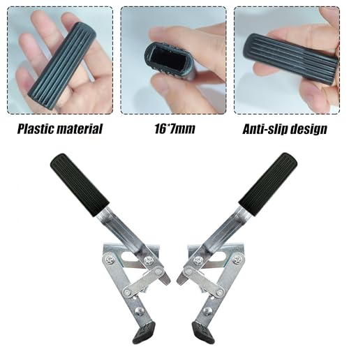 ZAHD 4 PCS Rollstuhl Bremshebelabdeckungen Rollstuhl Pvc Bremsgriff Ersatzteile Universelle Rollstuhlbremsgriff Abdeckung Bremsgriffverlängerungen Ersatzteile Für Zubehör (Schwarz)
