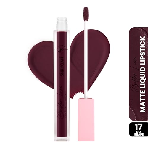 Image of Shryoan Butter Luxe Satin Matte Liquid Lipstick | Ultra Pigmented, Long-Lasting, Non-Transfer Formula, Smooth Lip Color, Weightless Finish, Silky Matte Finish (6ml) (Shade 17, Shade 17)