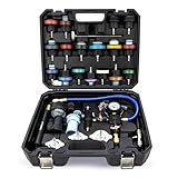 Mishimoto MMTL-CPT-28 Coolant Pressure Tester and Vacuum Refill Kit, 28-Piece Universal Fit, Black