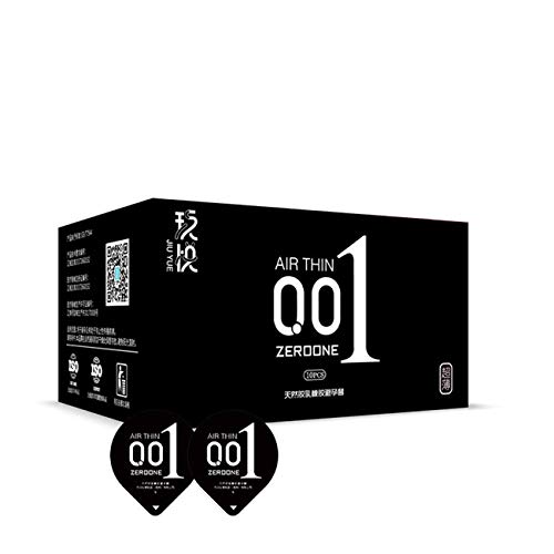 Ice Fire Set - Préservatif Yue Yue à l'acide hyaluronique 001 Préservatif Ice Seting Ice Sensing (40 Pieces / 4 Boxes),Black40(slim)