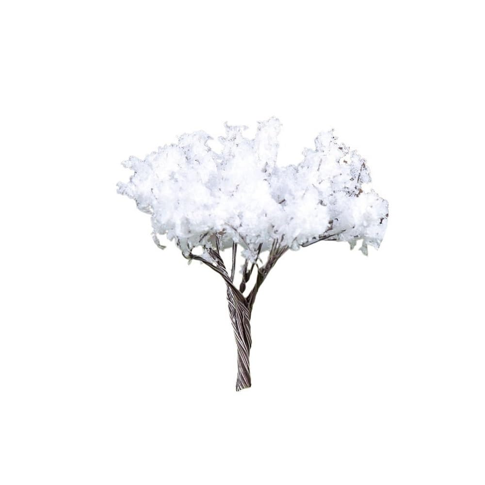 Landscape Greenery Landscape Decorative Tree, Resin Crafts Bonsai Garden Terrarium Accessorie(White)