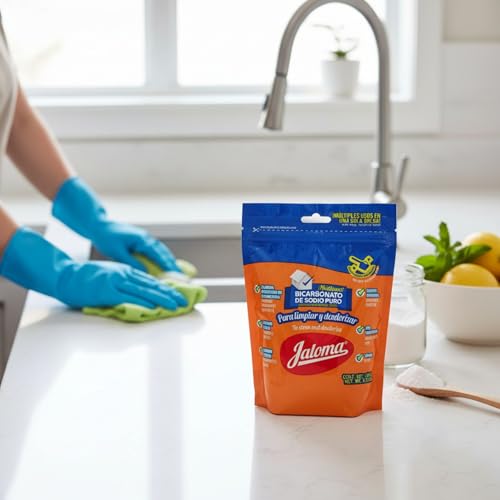 Jaloma Sodium Bicarbonate Powder Cleaner, Multi-Purpose Baking Soda for Cleaning, Removes Grease & Limescale, Deodorizer for Kitchen & Bathroom Surfaces, 11.64 oz Pack of 2 Bags (23.28 Oz Total) - Image 9