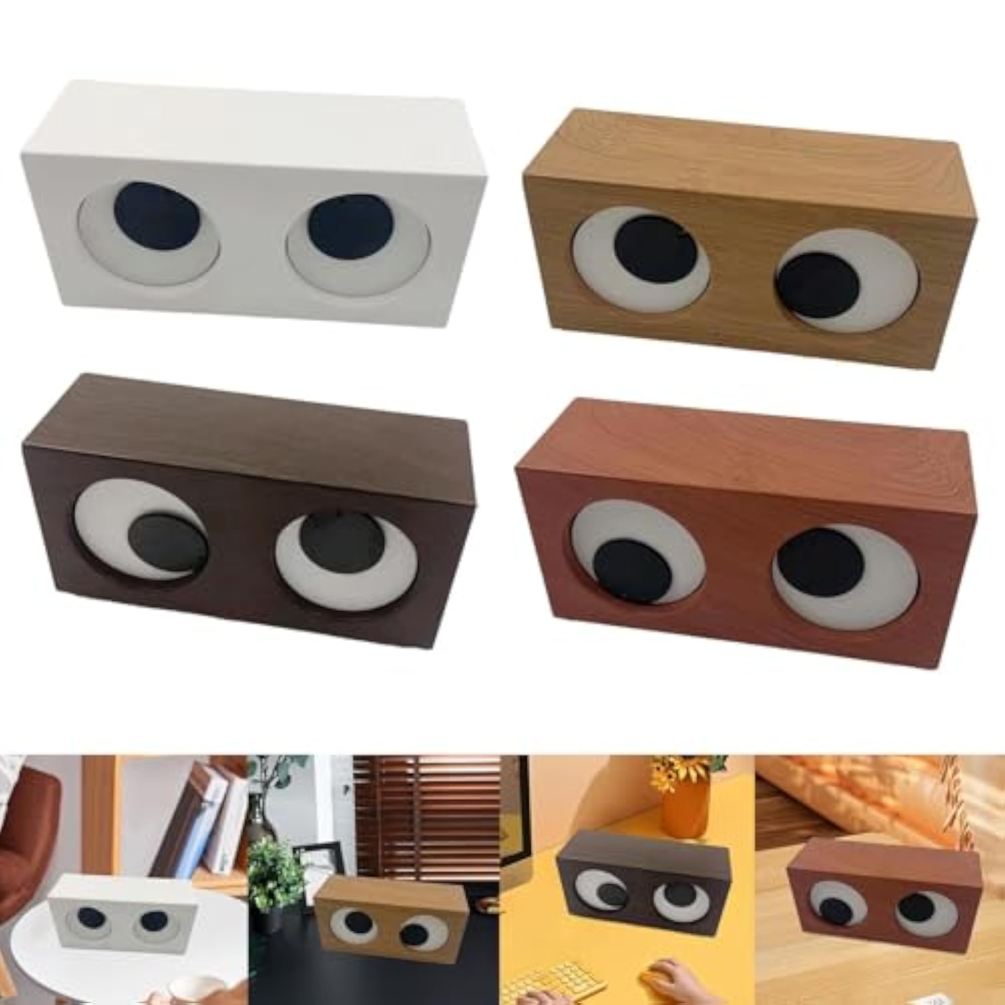 Rotating Eyes Clock, Unique Kitchen Desk Decoration