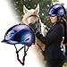 Yiju Horse Riding Helmet Men Women Equestrian Hat Outdoor Sports Hats Cap Breathable Riding Cap Horse Equipment for Riding Outdoor, Blue, L