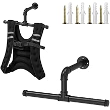 Heavy Duty Wall Mount Hanger for Weighted Vest Women Men Wall Rack Holds Over 110lbs, Adjustable Weights Vest Storage, Space-Saving Storage for 6lb, 8lb, 12lb, 16lb, 20lb, 25lb, 30lb Weight Vest