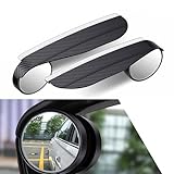 Sephile Pack-2 Car Rearview Blind Spot Mirror Rain Eyebrow, Car Rearview Mirror Protection Shield, Universal Automobile Accessories, for Most Cars, Trucks and Vans (Black), SEPMDJ2404BL-2PCS