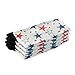 KLL Americana Star Scatter Fashion men crew socks running lightweight wicking mid crew socks (2-Pair)
