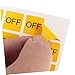 VILLCASE 10sheets Off Caution Sticker Adhesive Labels for Switches and Devices Easy to Apply Remove No Residue Material for Home Industrial Use