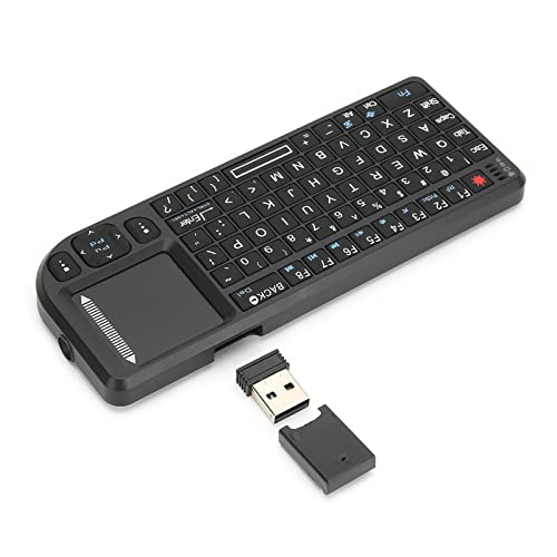 Mini Teclado Inalámbrico con Panel Táctil y Puntero Láser, Operación Flotante 2,4G paraLinuxOS X