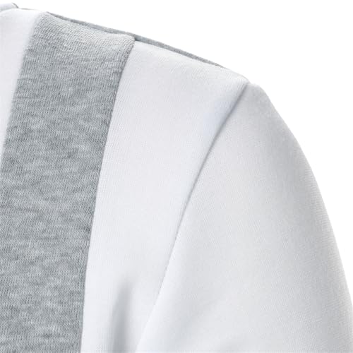 Mens Lightweight Stand Collar Sweatshirts for Men Casual Zip Up Western Hoodies Color Block Fall Tops Backwoods Y2K4