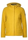cecil damen jacke gelb Jacke in Woll-Optik Cecil Damen Jacke in Curly Woll-Optik Amber Glow Gold XXL