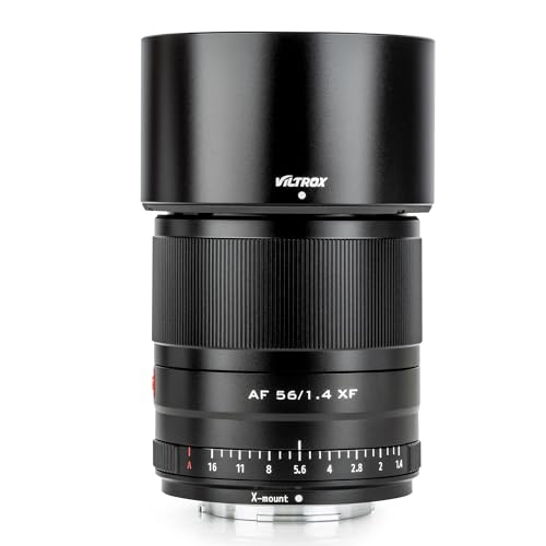 Image of Viltrox AF 56mm f /1.4 XF STM APS-C Frame Auto Focus Standard Prime Lens for Fuji Fujifilm X-Mount Mirrorless Digital Camera X-A7 X-E3 /4 X-H1 X-PRO2 /3 X-T2 /3 /4 X-T20 /30 X-T30II X-T200 X-S10(Black)