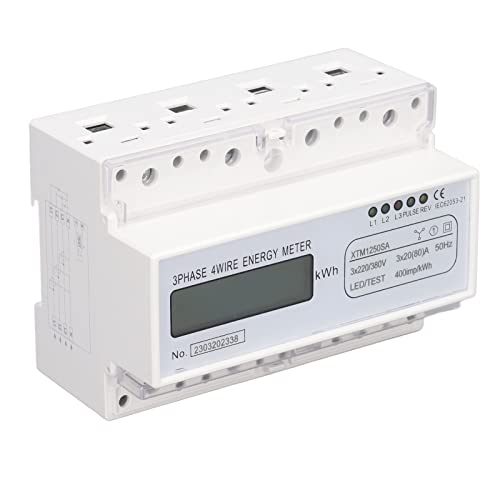 Monitor de Energia Elétrica, Medidor de Energia Elétrica de 4 Fios e 7 Dígitos LCD para Fabricação d