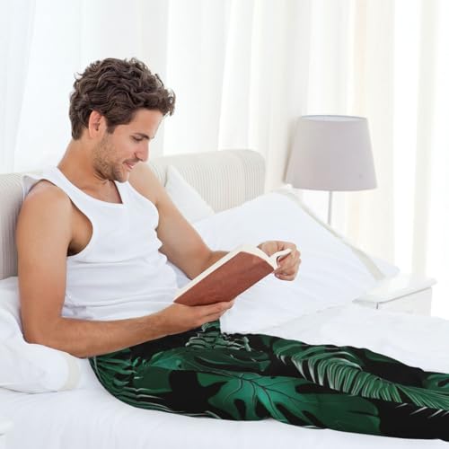 Pantalon de pyjama homme en micropolaire chaude avec poches - 7