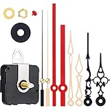 Features: Quarzuhr Ersatzuhrwerksteile mit Metallhaken und 3 verschiedene Paare Hände, gut für die Reparatur, Ersatz oder eine Uhr selbst zu machen, passen diese Ersatzteile auch zu verschiedenen Arten von Taktrahmen