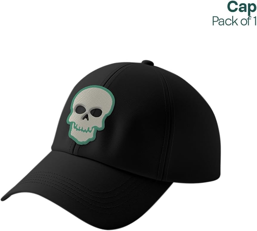 Hexafun Unisex Uber Cool Baseball Caps Cotton Twill with Adjustable Loop | Pack of 1, Black, Free Size - Image 3