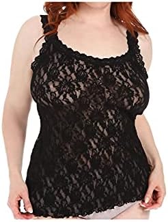 Hanky Panky Size Plus Camisole, Black, 3X (Women's 24W-26W)