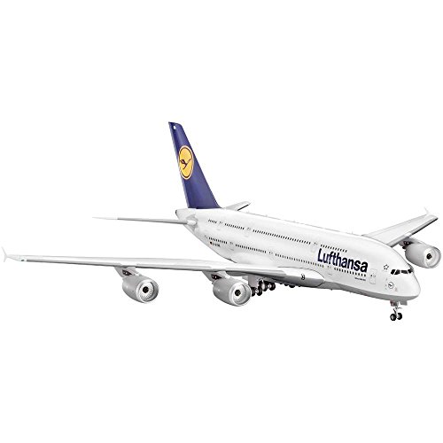 Revell 1:144 Scale Airbus A380-800 Lufthansa Plastic Kit (model)