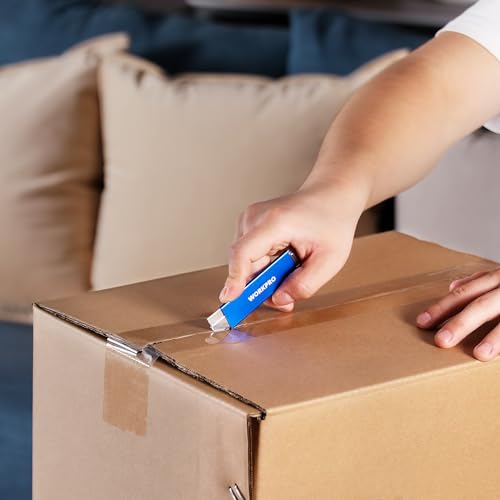 WORKPRO 12-Pack Box Cutter Retractable, Blue by WORKPRO - Used condition - Image 7