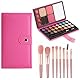 Kinderschminke Set Mädchen, Make-up-Set für Kinder, 33 Farben, Kinder Lidschatten mit 8 Pinsel, Kosmetik Spielzeug Geschenk für Bühne, Halloween, Party, Geburtstag B