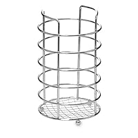 Algopix Similar Product 2 - YBM Home Round Chrome Utensil Holder