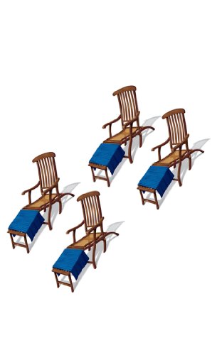 Cruise Ship Deck Chair Props Party Accessory (1 count) (4/Pkg)