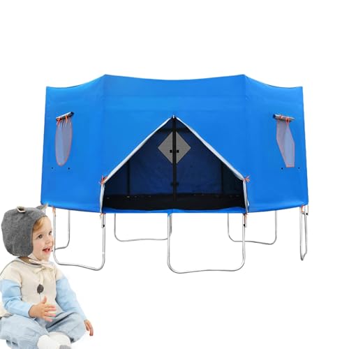 Housse de tente de trampoline imperméable et coupe-vent pliable