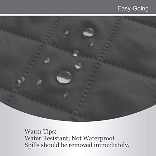 Easy-Going Sofa Slipcover Reversible Loveseat Sofa Cover Couch Cover for 2 Cushion Couch Furniture Protector with Elastic Straps for Pets Kids Dog Cat (Medium XL, Dark Gray/Beige) by Easy-Going - Image 4