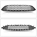 UnayKolb Front Upper Grill Honeycomb Style Grille Black With Chrome Compatible With 2015-2018 Ford Focus S SE F1EZ8200A