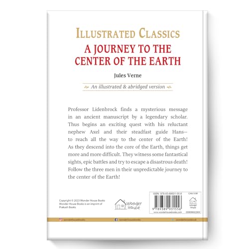 Image of Journey To The Center of The Earth: Illustrated Abridged Children Classics English Novel With Review Questions (Hardback)