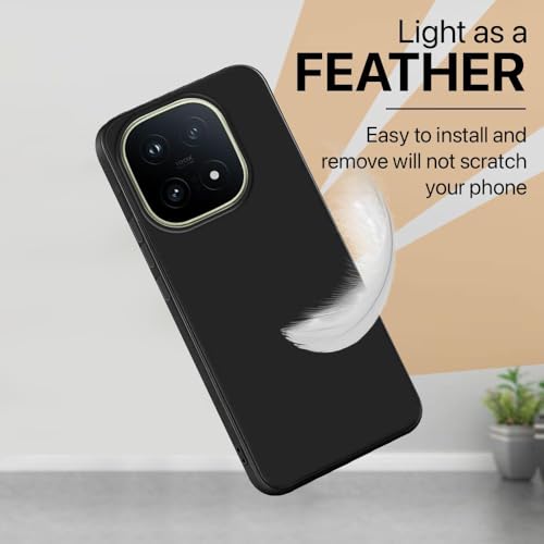 Image of Back Cover for iQOO 15 5G | Full Camera Protection | Premium Liquid Silicon Case | Flexible Bumper Case for iQOO 15 5G (Black)