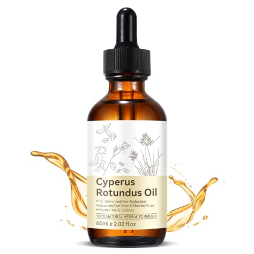 Cyperus Rotundus Oil for Hair Removal - Reduces Unwanted Body Hair Growth, Moisturize Smooth Skin for All Skin Types for Women & Man