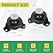Rendrox Front Left & Right Engine Motor Mount 2PCS Compatible with Mazda RX-8 RX8 R2-1.3L Manual Transmission 2004-2011, Replace MK062 MK063 FE05-39-050A FE05-39-040A