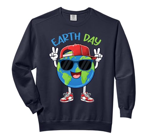 Earth Day Shirts Kids Boys Toddler 55th Anniversary Day 2025 Comfort Colors Adult Sweatshirt
