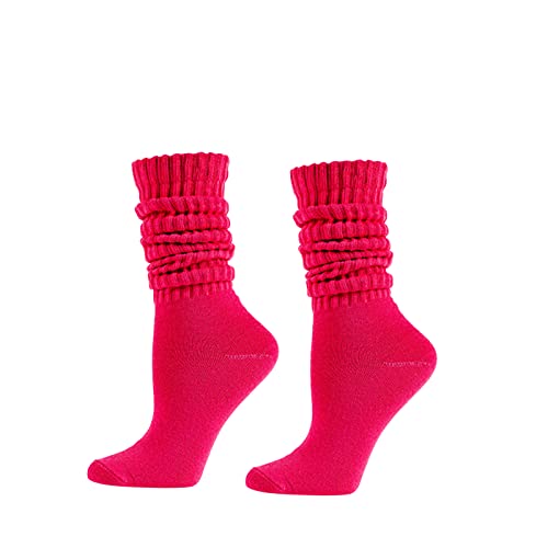 Image of Women Girls Slouchy Socks, Slouch Socks Scrunch Socks Scrunchie Socks for Spring Summer,2 Pairs