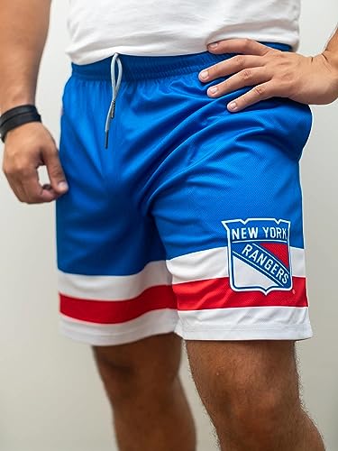 New York Rangers Mesh Hockey Shorts - Image 3