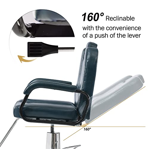 Merax Hydraulic Recliner Barber Chair For Hair Salon With 20% Extra Wider Seat & Heavy Duty Hydraulic Pump, Upgraded Salon Beauty Equipment #TOP2