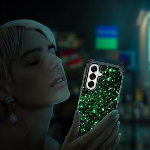 Miqala for Galaxy S26 Case,Glow in The Dark Three Layer Heavy Duty Shockproof Protection Hard Plastic Bumper+Soft Silicone Protective Case for Samsung Galaxy S26 5G,Colorful Starry Sky by Miqala - Used condition - Image 7