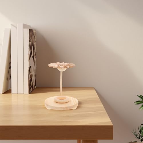 Difusor aromático eléctrico Beaupretty con base de madera Beige miniatura 4