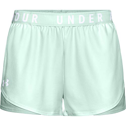 Under Armour (アンダーアーマー) レディース プレーアップ ショーツ 3.0 シーグラスブルー (403)/ホワイト 1X