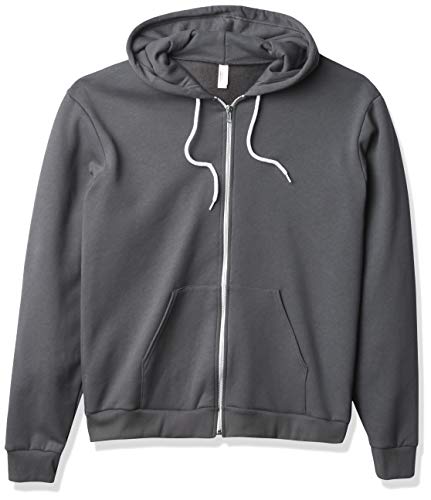 American Apparel Men's Flex Fleece Long Sleeve Zip Hoodie-Usa Collection, Style F497, Asphalt, 2X-Large #TOP5
